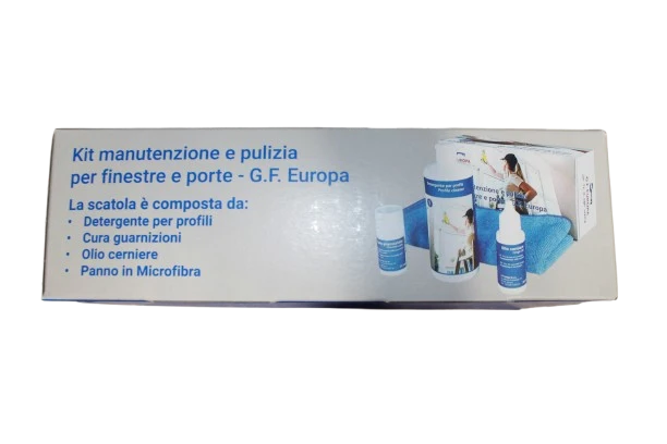 KIT MANUTENZIONE E PULIZIA PER FINESTRE E PORTE
