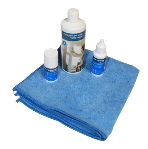 KIT MANUTENZIONE E PULIZIA PER FINESTRE E PORTE