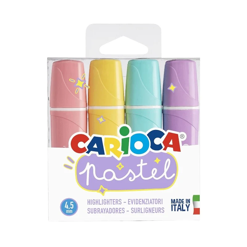 Kit Carioca Pastello - Evidenziatori + Matite + Pennarelli - Bundle