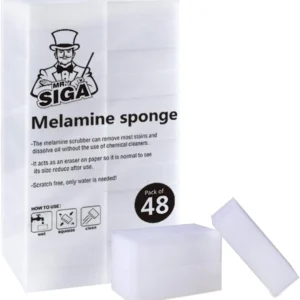 MR.SIGA Multi-Functional Eraser Sponge, Magic Cleaning Pads Kitchen Household Cleaning, 48 Count, Size 3.1" x 2" x 1"
