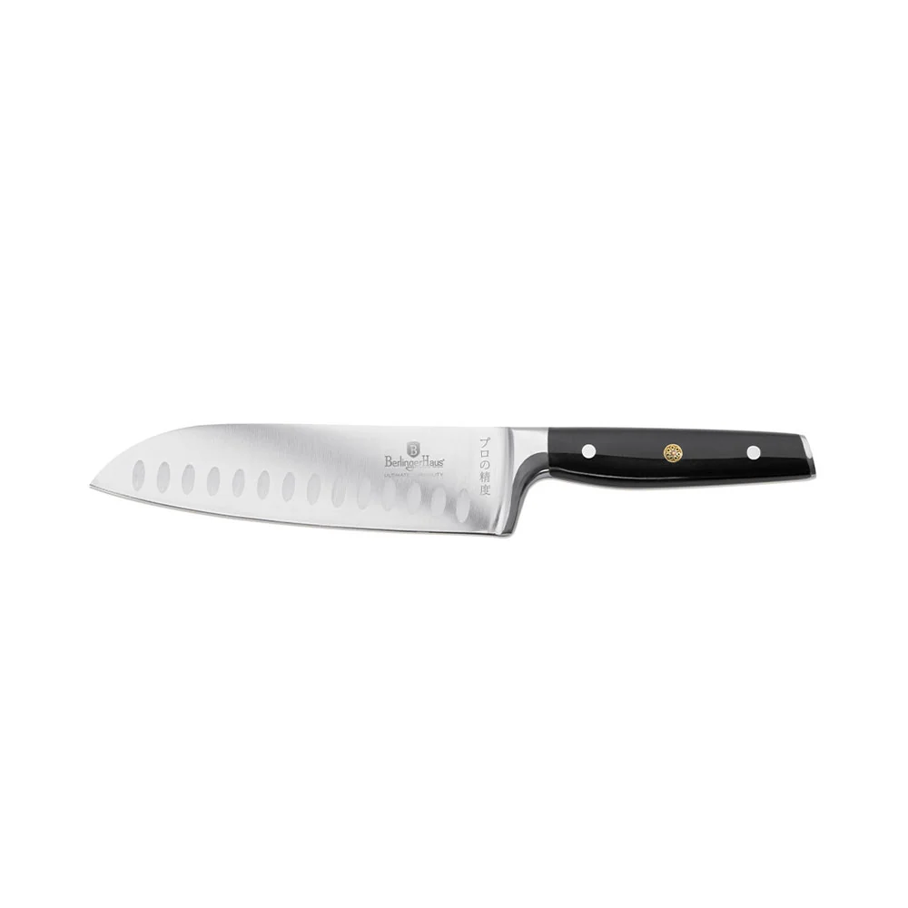Berlinger Haus Küchenbarf Haus Santoku Messer da 17,5 cm Collezione Vantage Black