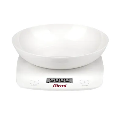 Bilancia Cucina Digitale Girmi PS01 5Kg con Ciotola e Display LCD