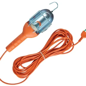 LAMPADA CON PROLUNGA 10MT 2X0.75 PROTEZIONE FERRO ALADIN ARANCIONE FANTON 61080
