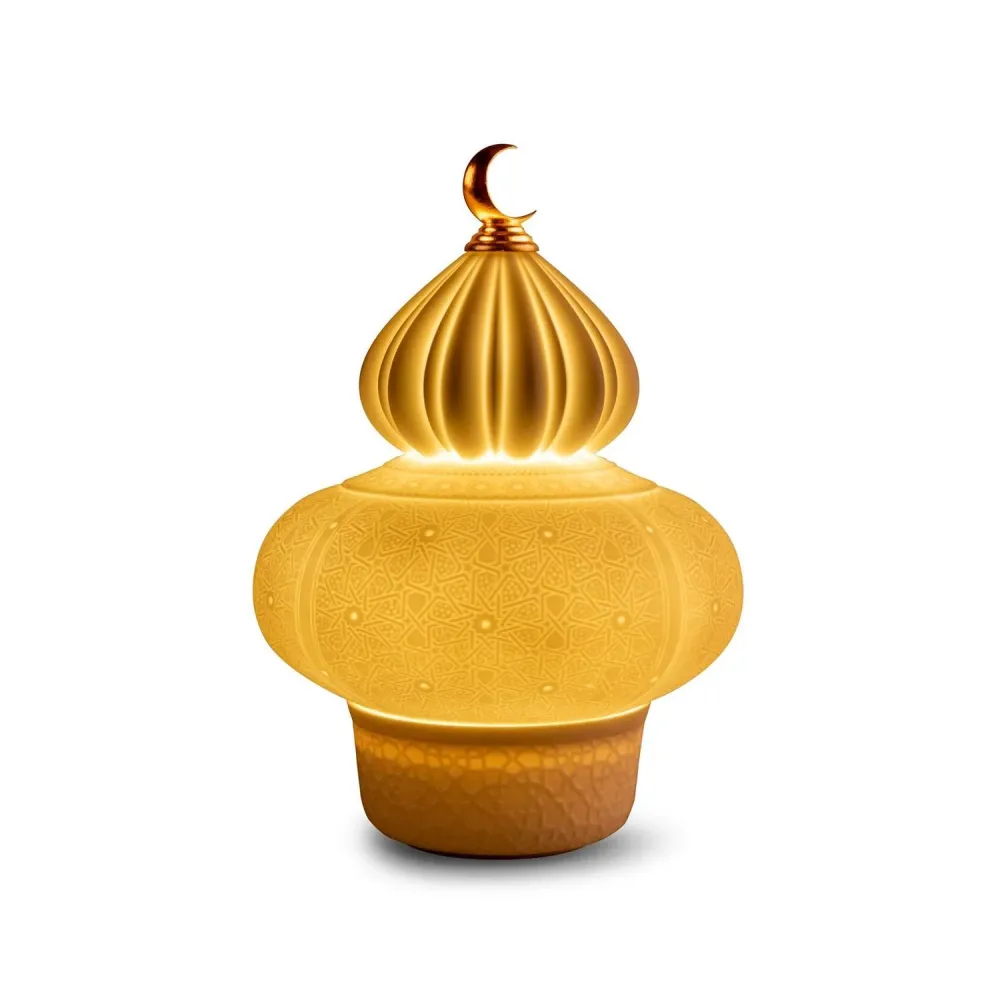 LLADRO' Majestic Nights Lampada Wireless 23x17cm Porcellana