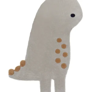 Lampada per Basking Tappeto lana grigio motivo dinosauro 100 x 160 cm DINO