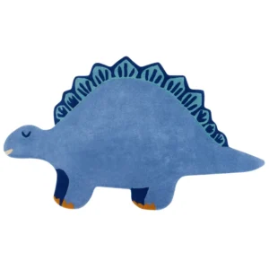 Tappeto lana azzurro motivo dinosauro 100 x 160 cm TREX con Timer 24h
