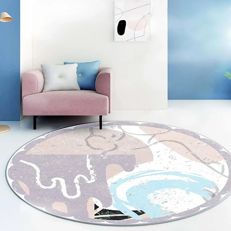 Termostato Digitale Tappeto modernista fantasia Tappeto viola multicolore astratto con motivo rossetto Tappeto lavabile pe...
