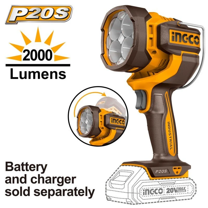 Lampada da lavoro batteria 20v nuda