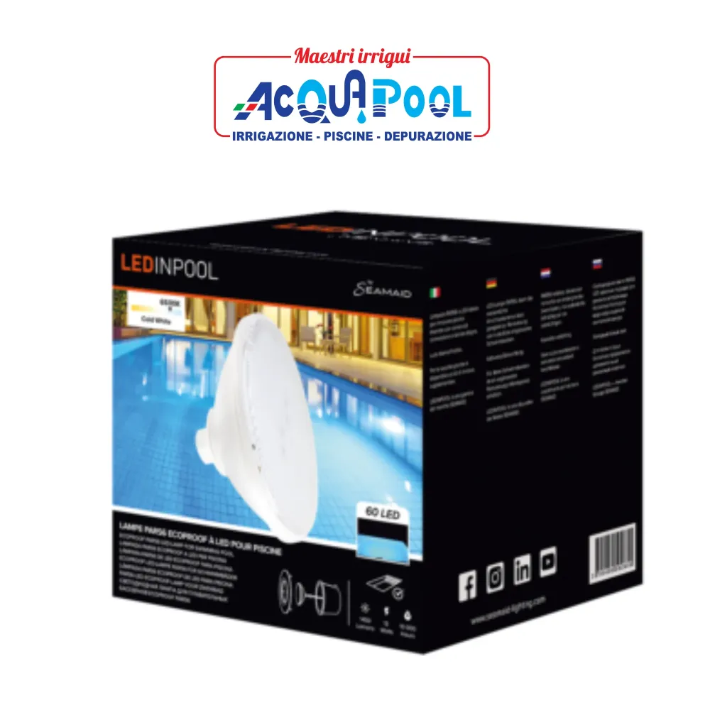 LAMPADA LED PAR 56 BIANCA ECOPROOF On/Off 60 led -1650Im