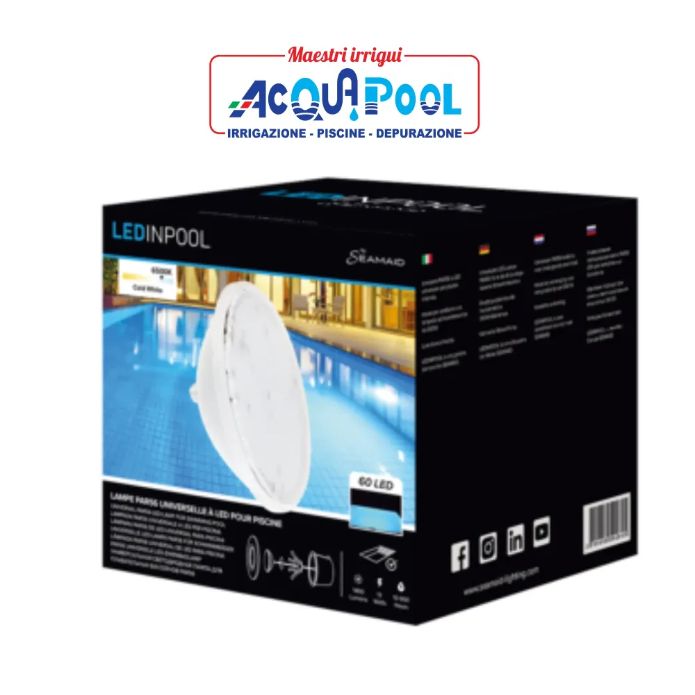LAMPADA LED PAR 56 BIANCA On/Off 60 led -1650Im