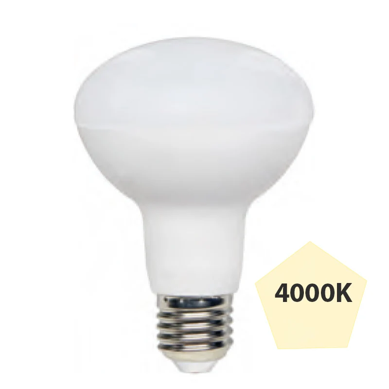 Lampadina LED reflector R80 E27 9,5W 1055lm luce calda 2700K equivalente 75W
