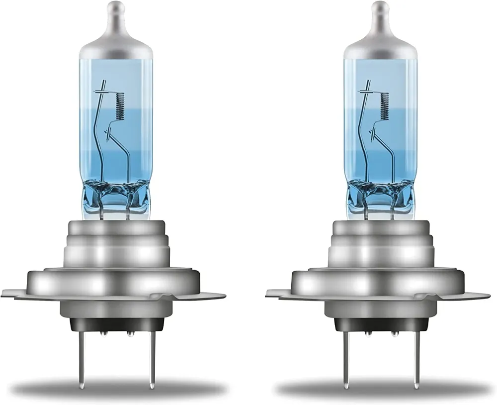 OSRAM COOL BLUE INTENSE H7, +100% più luminosa, fino 5000K, lampada alogena, look LED, duo box (2 lampade)