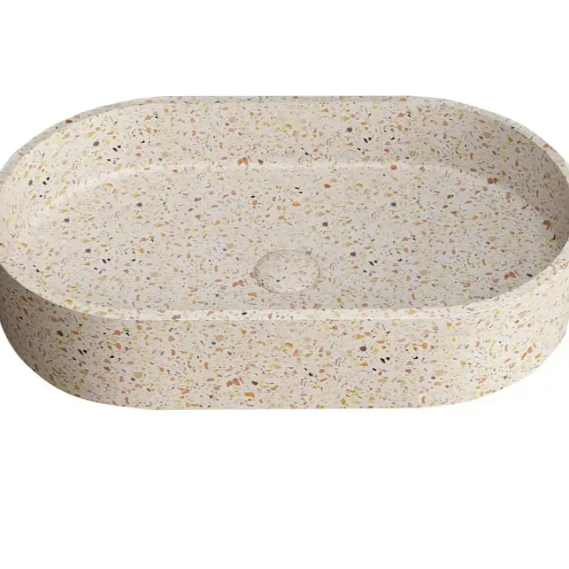 Lavabo Da Appoggio Mineralmarmo Karag Linus - Fruitcake