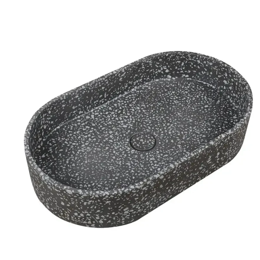 Lavabo Da Appoggio Mineralmarmo Karag Linus - Volcano