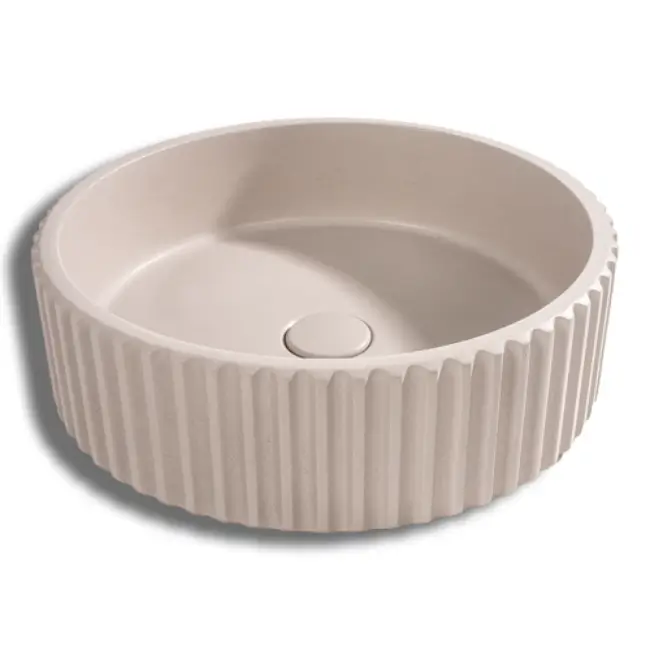 Lavabo Da Appoggio Cemento - Oyster Grey