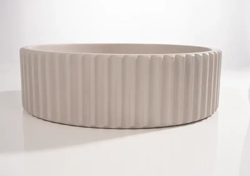 Lavabo Da Appoggio Cemento - Oyster Grey