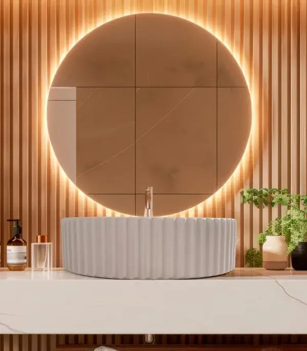 Lavabo Da Appoggio Cemento - Oyster Grey