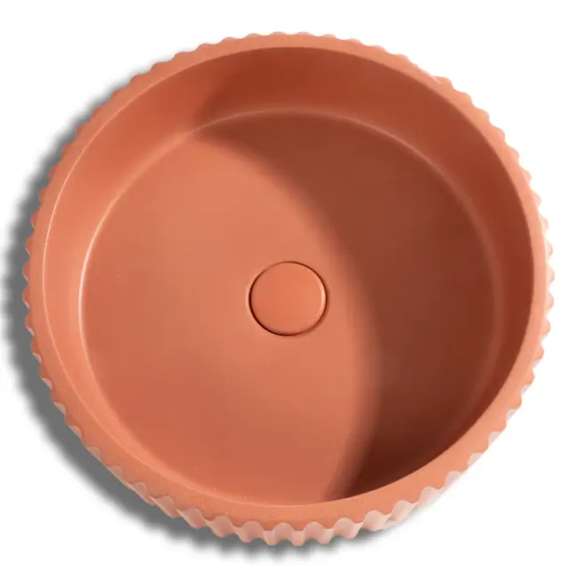 Lavabo Da Appoggio Cemento - Oyster Red