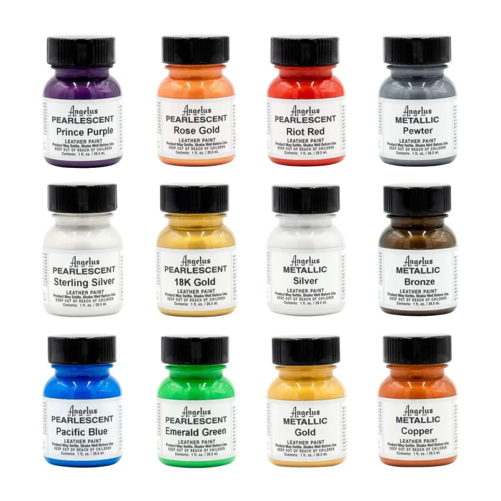 Kit colori perlescenti e metallizzati - 12 colori