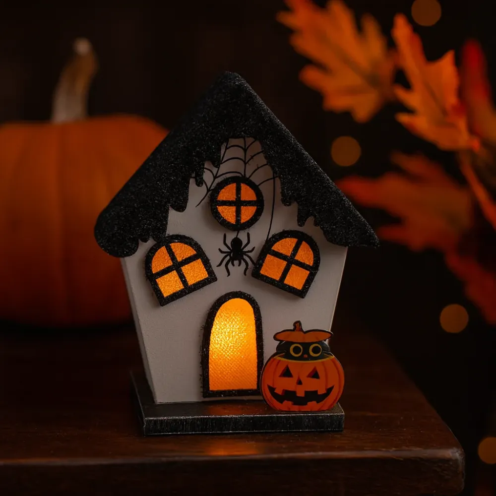 Decorazione Casa LED Halloween Interno Esterno Ragno Zucca