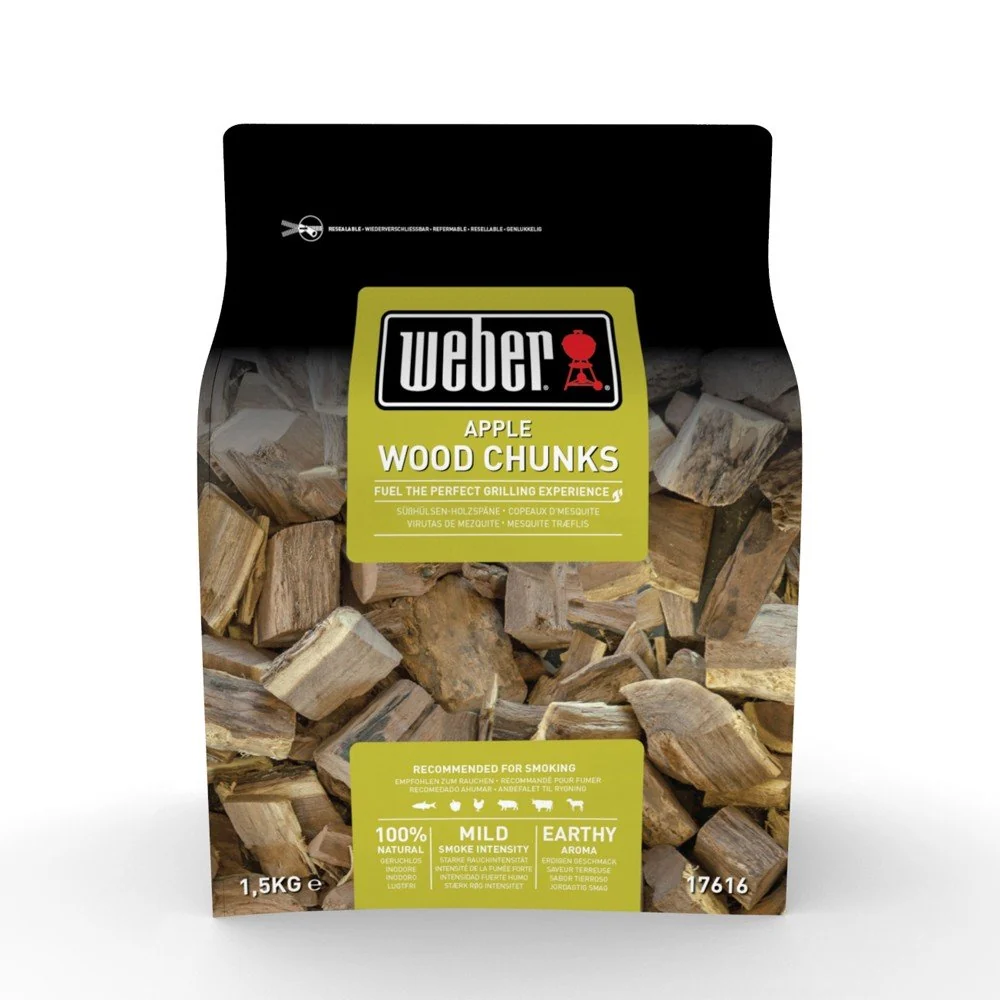 Chunks affumicatura grandi pezzi Melo WEBER - Prezzo Outlet