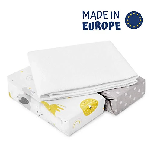 Set 3 Pezzi | 2 Lenzuola Next2Me Compatibili 83x50cm + 1 Coprimaterasso...