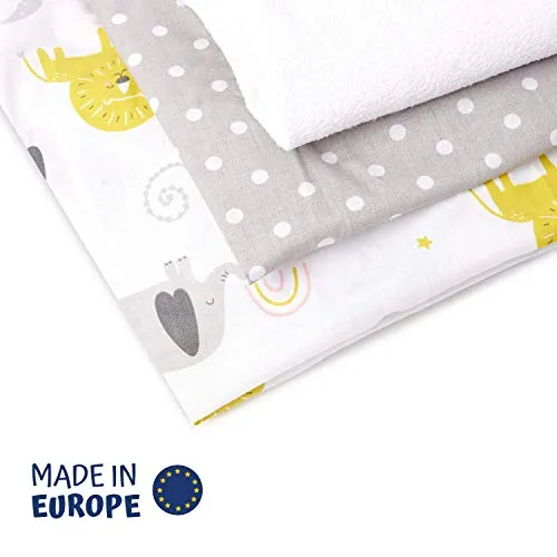 Set 3 Pezzi | 2 Lenzuola Next2Me Compatibili 83x50cm + 1 Coprimaterasso...