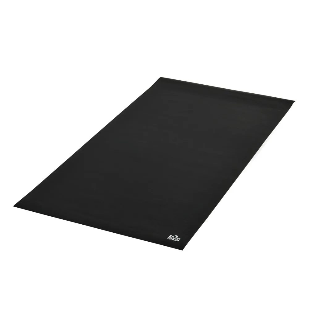 Easycomfort Tappeto Palestra Ammortizzante per Tapis Roulant e Cyclette, Tappetino Fitness PVC Antiscivolo, 180x90cm, Nero