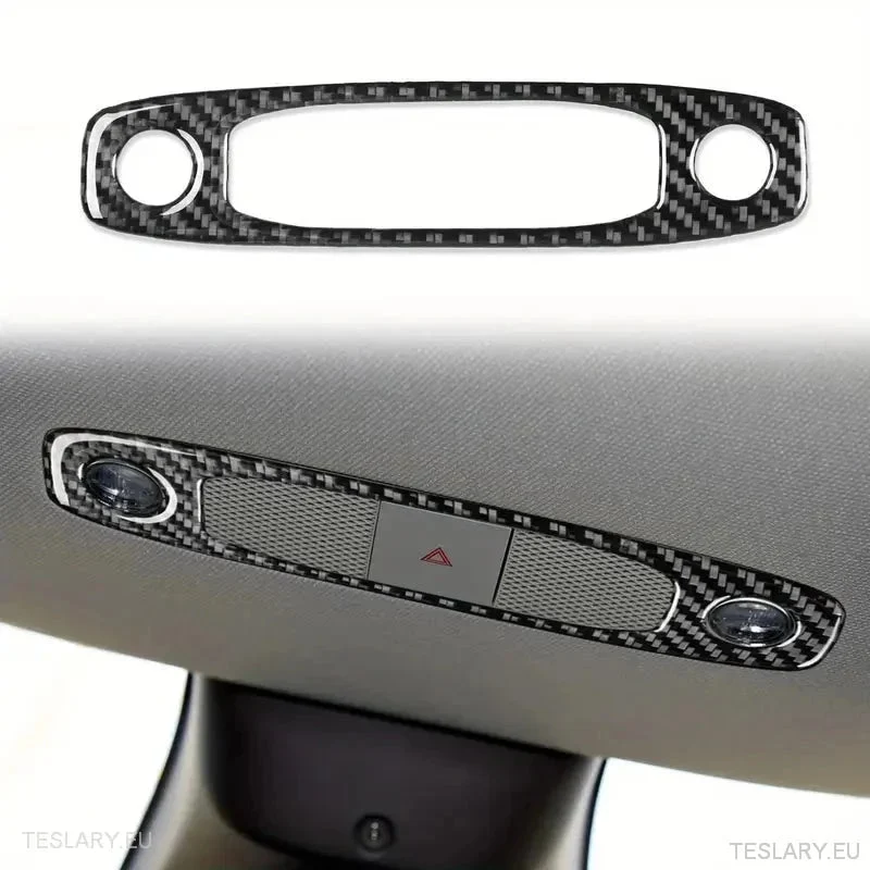 Coperchio di luce cupola/mappa per fibra di carbonio Tesla 3/Y