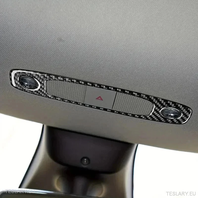 Coperchio di luce cupola/mappa per fibra di carbonio Tesla 3/Y