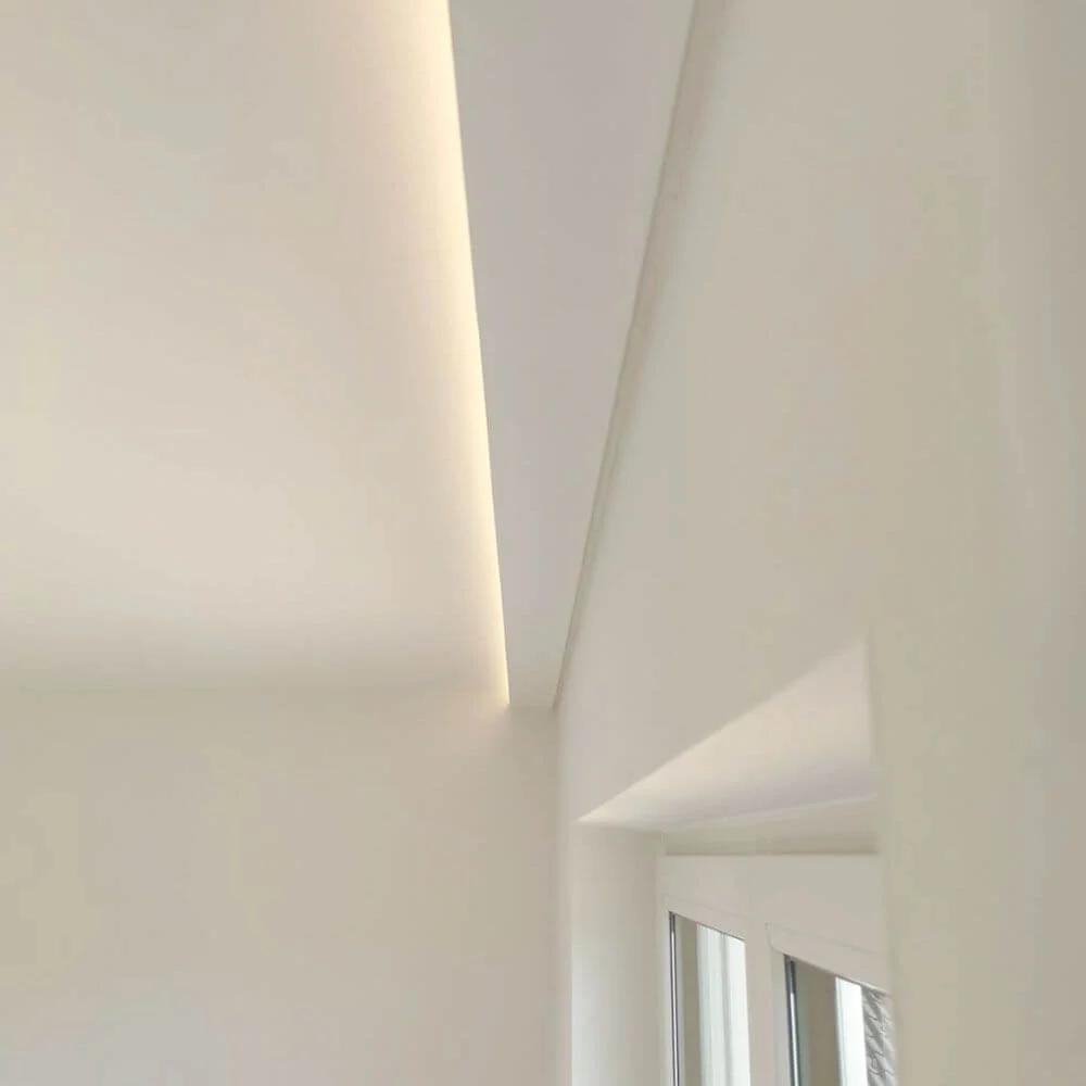 Profilo di arredamento S 6cm Striscia stucco 1,2 M parete indiretta o soffitto