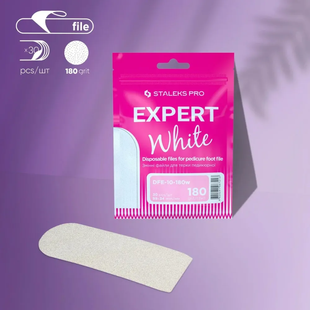 30 PEZZI LIMA ADESIVA PER RASPA PEDICURE 180 STALEKS EXPERT DFE-10-180W