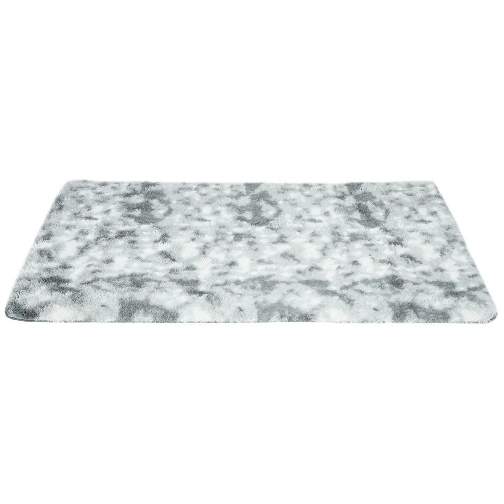 Easycomfort Tappeto Moderno Poliestere per Camera e Salotto, 230x160cm, Grigio Chiaro