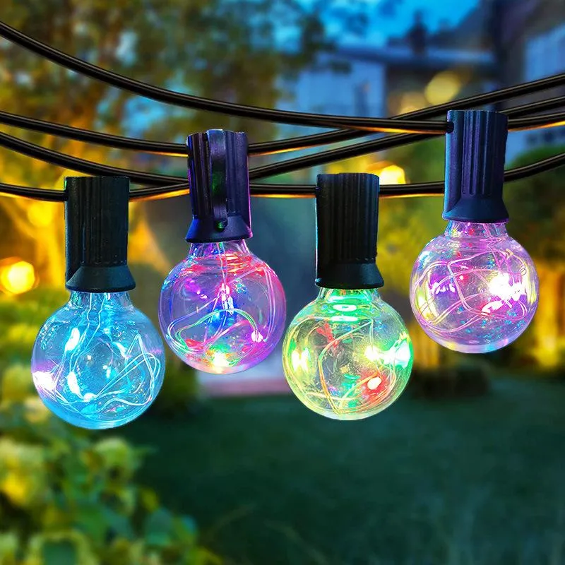Quntis G40 Luci Stringa LED Colorate per Esterni, 38.5Ft IP65 Impermeabili, 30+3 0.1w per Lampadine Risparmio Energetico,...
