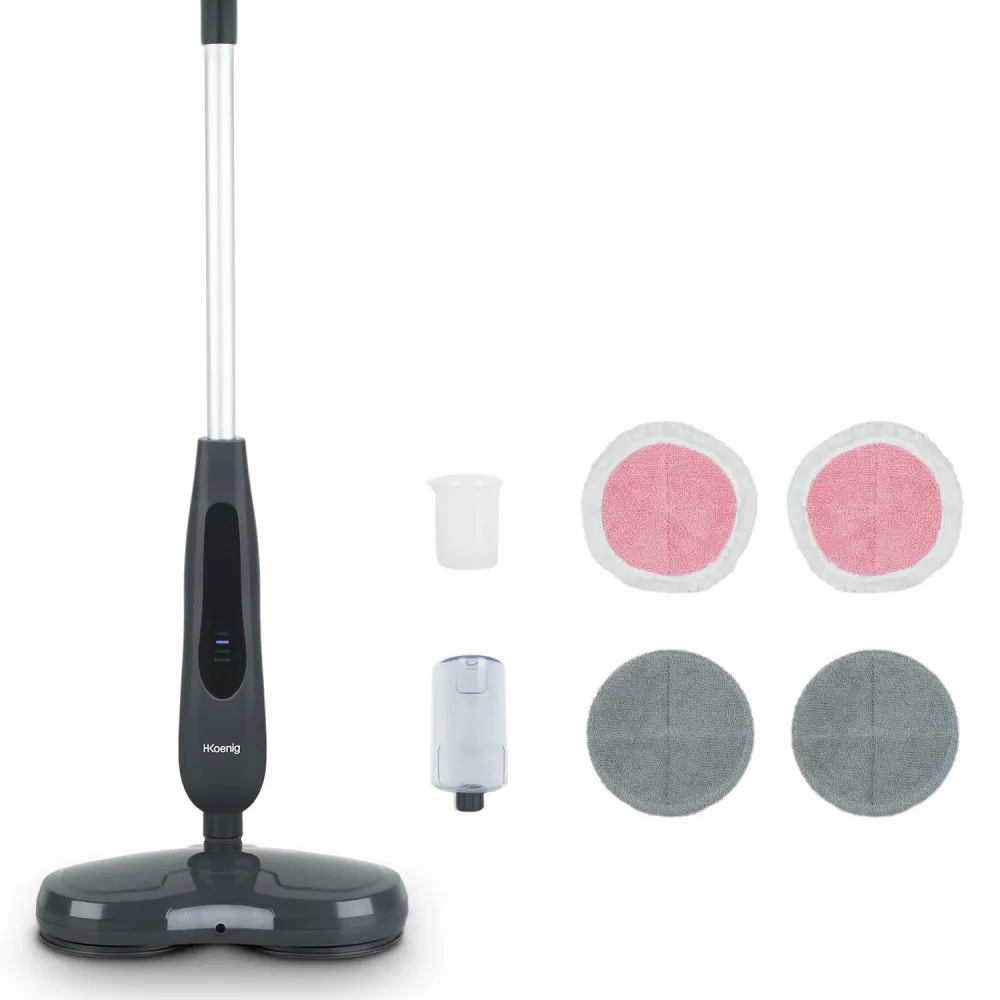 Ⓜ️🔵🔵🔵 H.Koenig LST70 - Pulitore per pavimenti e Lucidatrice elettrica batteria senza fili con funzione detergente e di asc...