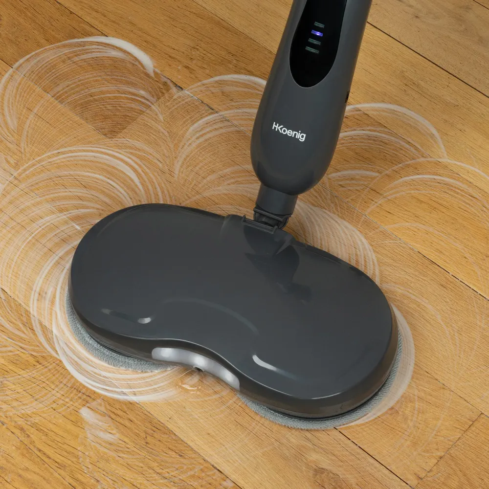 Ⓜ️🔵🔵🔵 H.Koenig LST70 - Pulitore per pavimenti e Lucidatrice elettrica batteria senza fili con funzione detergente e di asc...