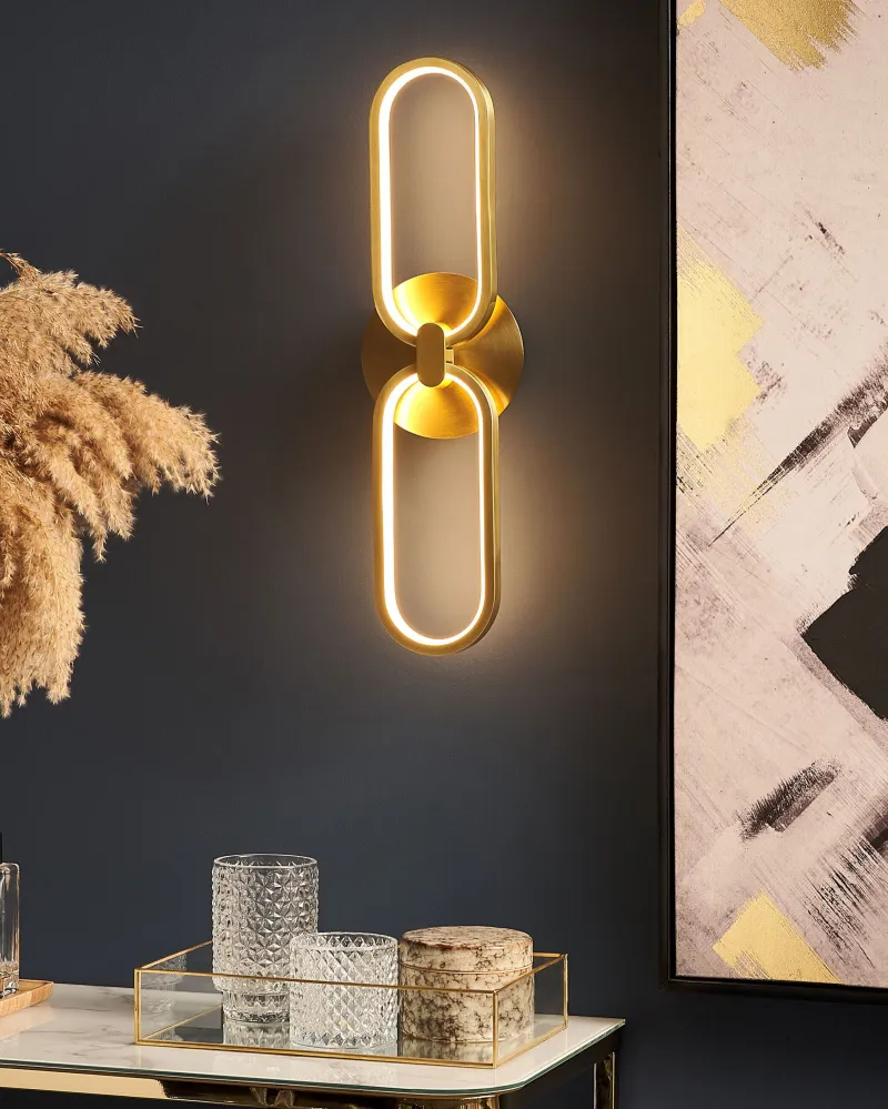 Metal LED Wall Lamp Gold KRANG
