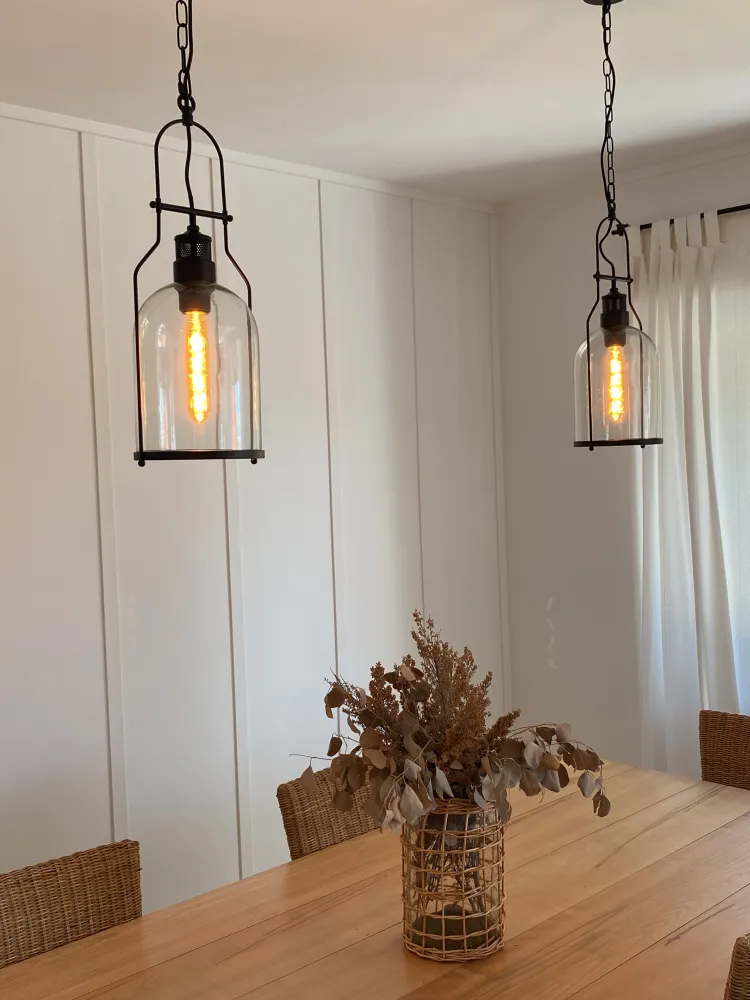 Sbiancante Tessuti Metal Pendant Lamp Nero puro BASHILO