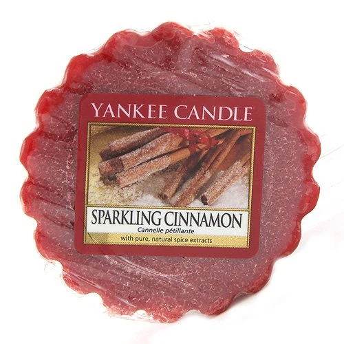 Yankee Candle Sparkling Cinnamon Tart da Fondere, Cera, Rosso, 5.8 x 5.7 x...