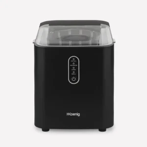Ⓜ️🔵🔵🔵 H.Koenig KUB14 - Macchina per il ghiaccio, NERA OPACA, digitale, 2 dimensioni di cubetti di ghiaccio