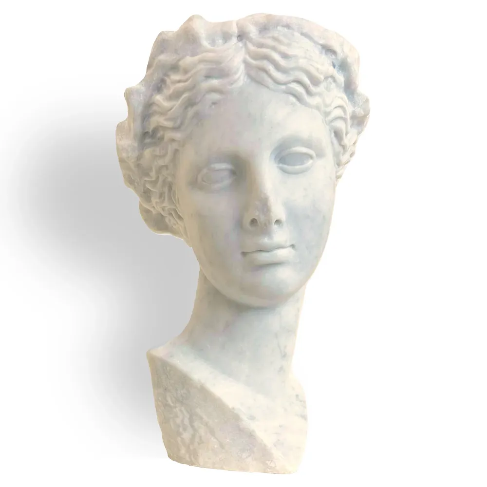 Thalia Musa della Commedia - Testa Scolpita marmo di Carrara