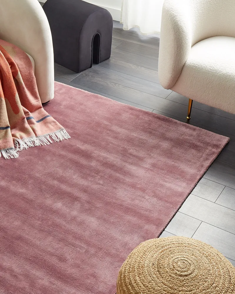 Tappeto viscosa rosa 160 x 230 cm GESI II