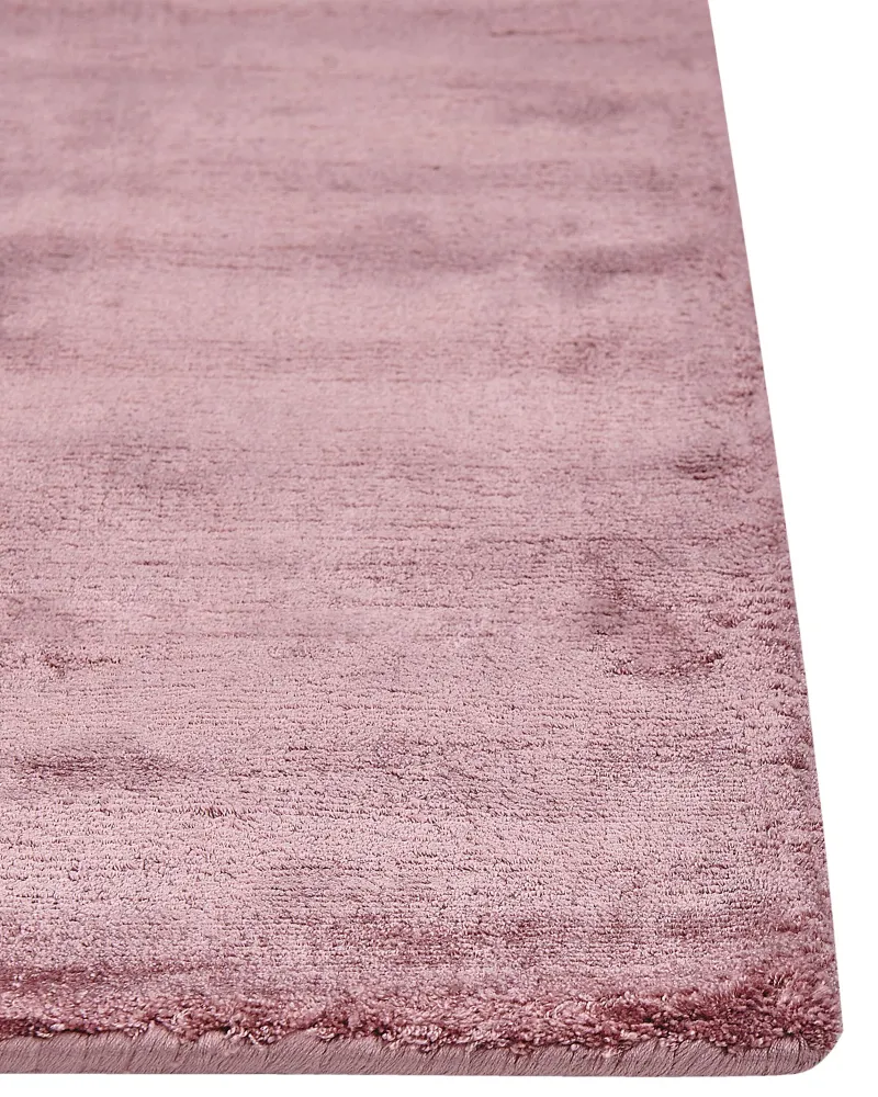 Tappeto viscosa rosa 160 x 230 cm GESI II