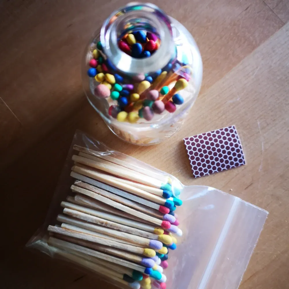 FIammiferi PUNTA COLORATI Eco Candle Project