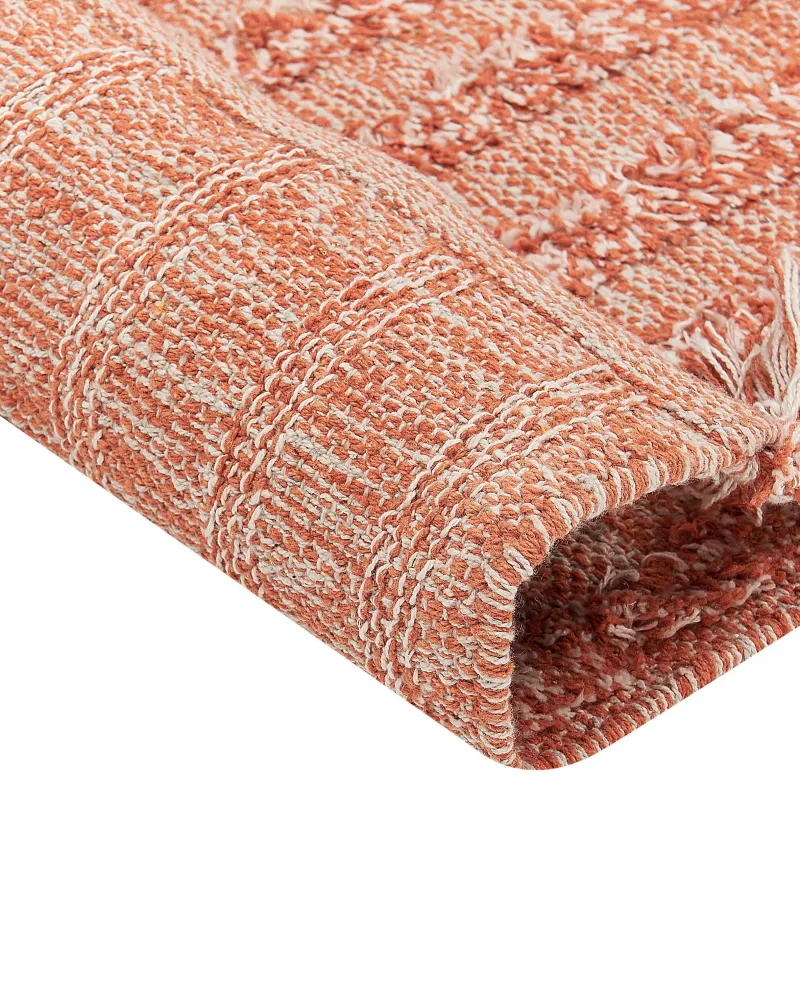 Ago Regolabile Tappeto cotone arancione 160 x 230 cm MUGLA