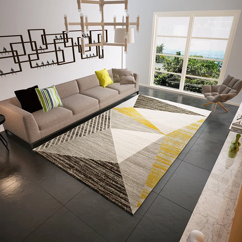 Nuovo tappeto geometrico con effetto schizzo Tappeto innovativo multicolore Tappeto antiscivolo per animali domestici resi...