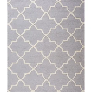 Punch Needle Tappeto rettangolare cotone grigio 160x230 cm SILVAN