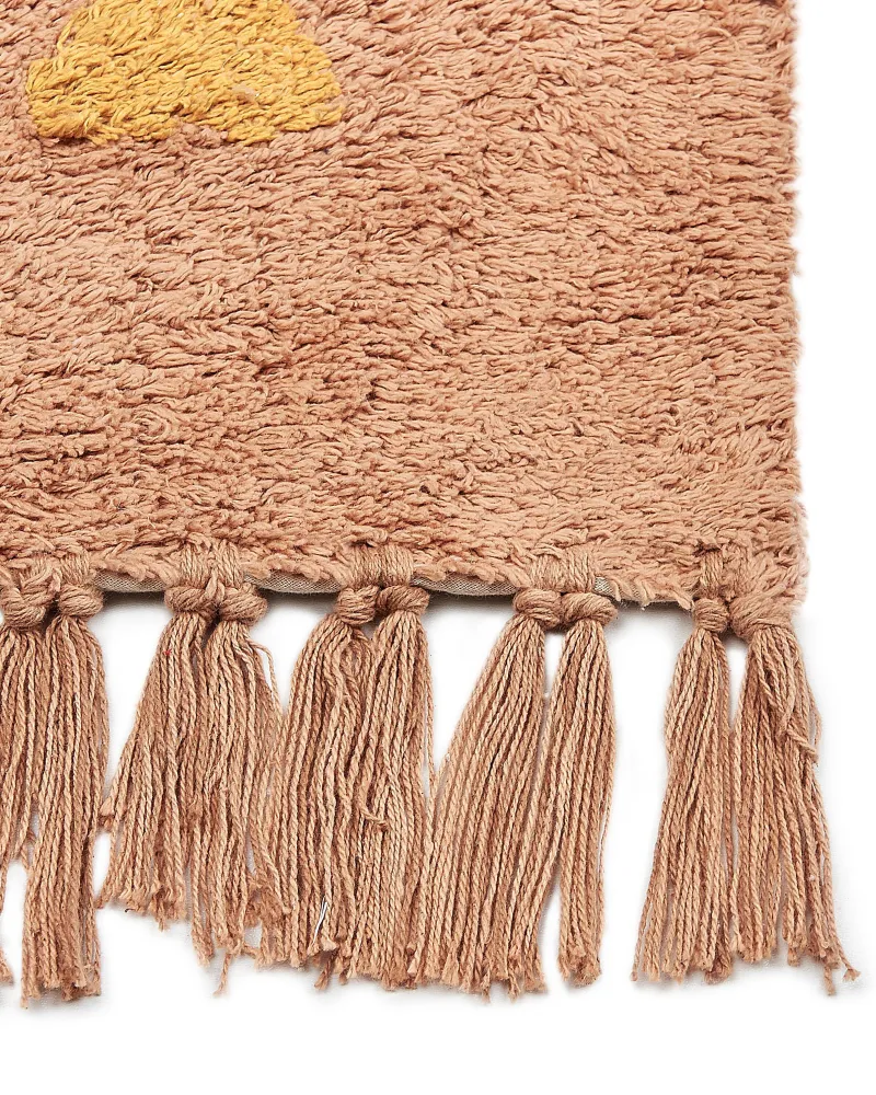 Set di Punte Tappeto cotone arancione 140 x 200 cm IGDIR