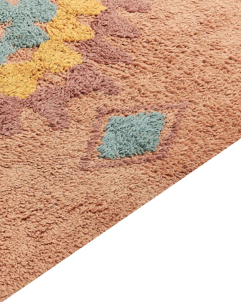 Set di Punte Tappeto cotone arancione 160 x 230 cm IGDIR