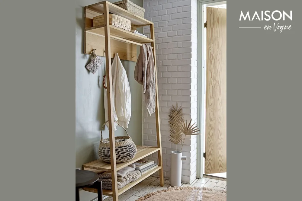 Set di Punte Tappeto lana marrone Lenea Bloomingville - 110cm